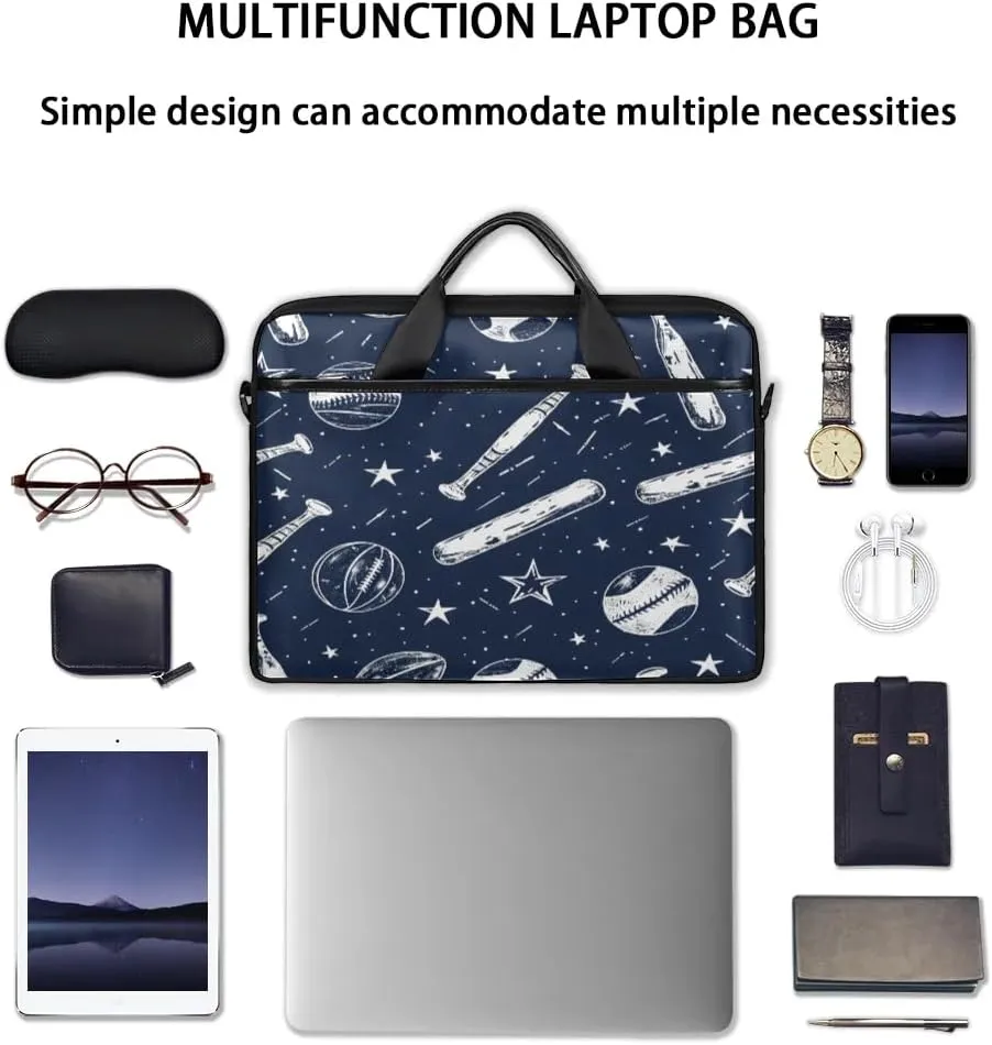 Laptop Shoulder Bag Computer Bag 13-15 Inches Laptop Carrying Case with Shoulder Strap for Women Men