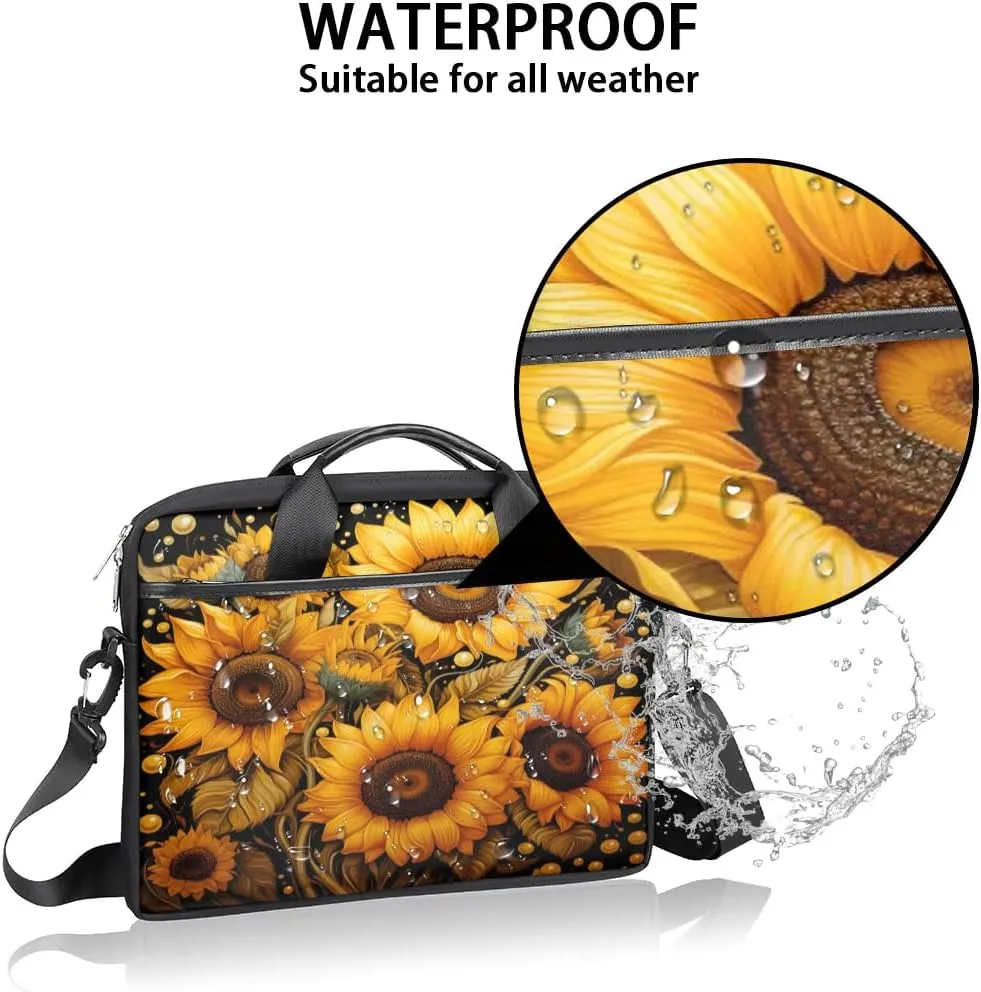 Laptop Shoulder Bag Computer Bag 13-15 Inches Laptop Carrying Case with Shoulder Strap for Women Men