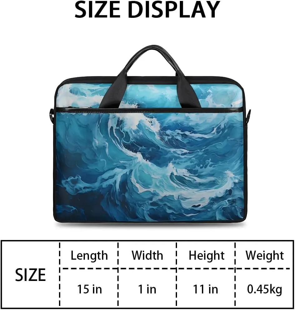 Laptop Shoulder Bag Computer Bag 13-15 Inches Laptop Carrying Case with Shoulder Strap for Women Men