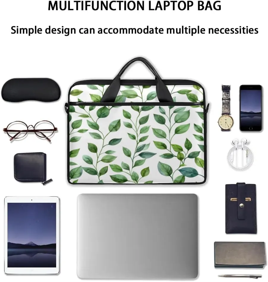 Laptop Shoulder Bag Computer Bag 13-15 Inches Laptop Carrying Case with Shoulder Strap for Women Men