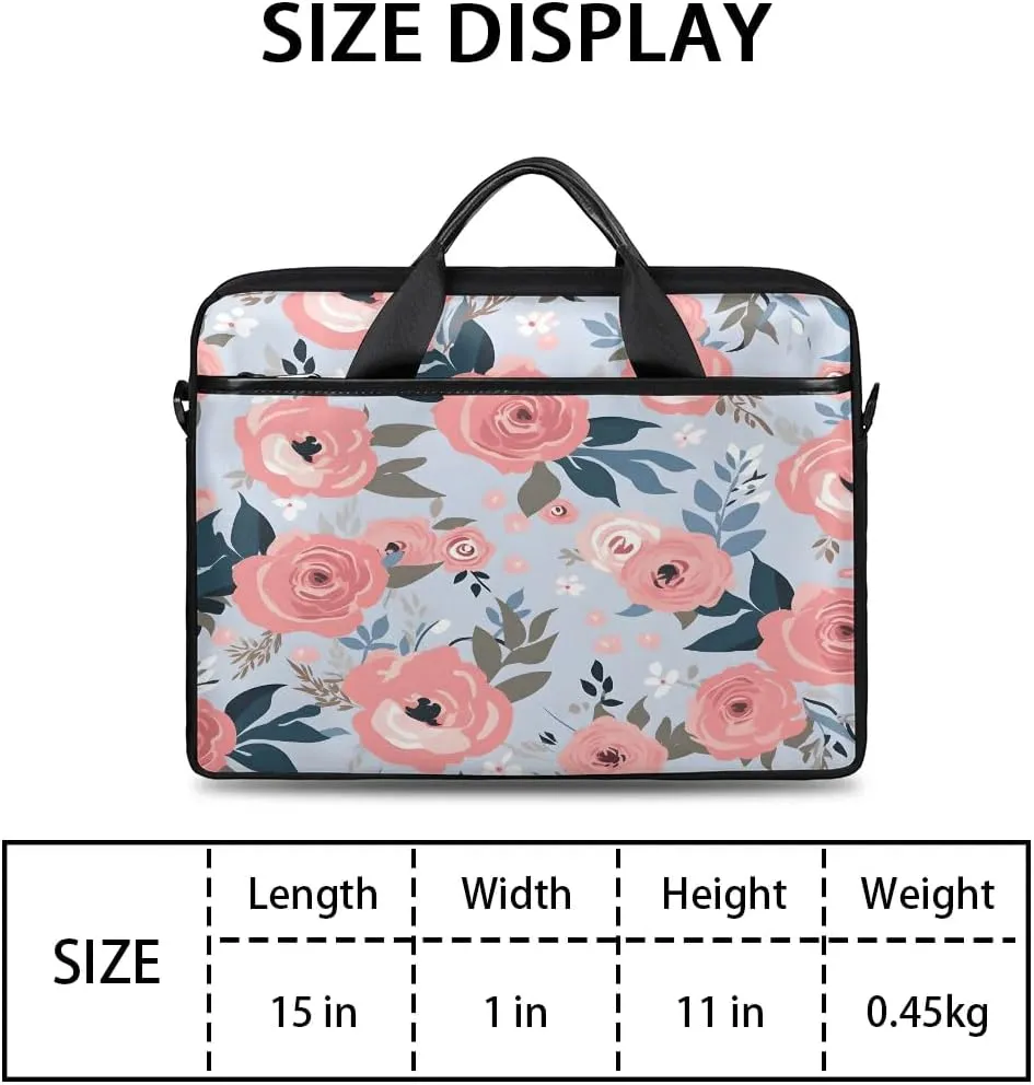 Laptop Shoulder Bag Computer Bag 13-15 Inches Laptop Carrying Case with Shoulder Strap for Women Men