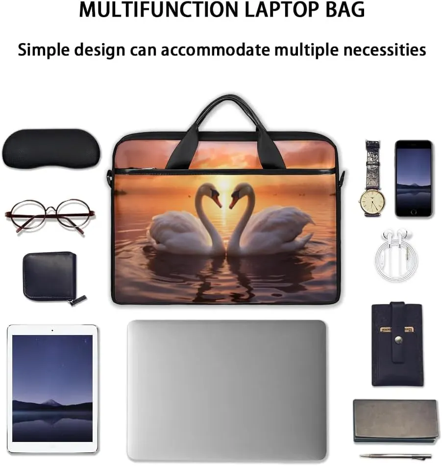 Laptop Shoulder Bag Computer Bag 13-15 Inches Laptop Carrying Case with Shoulder Strap for Women Men