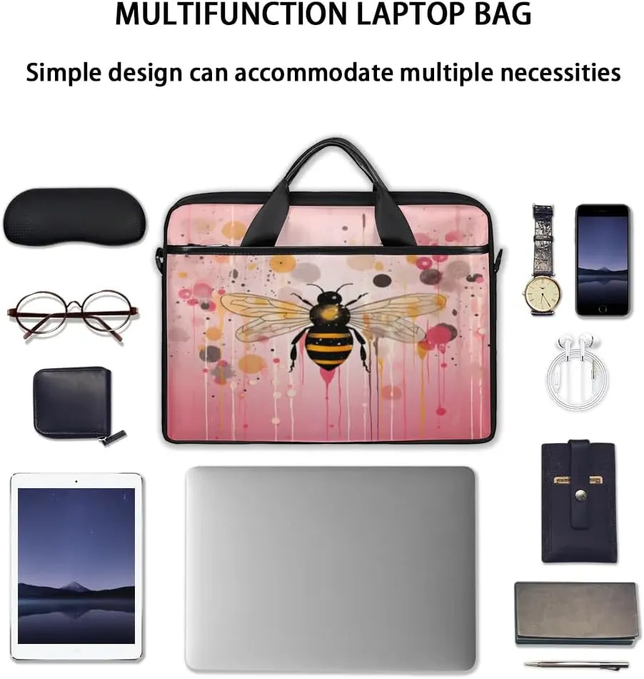 Laptop Shoulder Bag Computer Bag 13-15 Inches Laptop Carrying Case with Shoulder Strap for Women Men