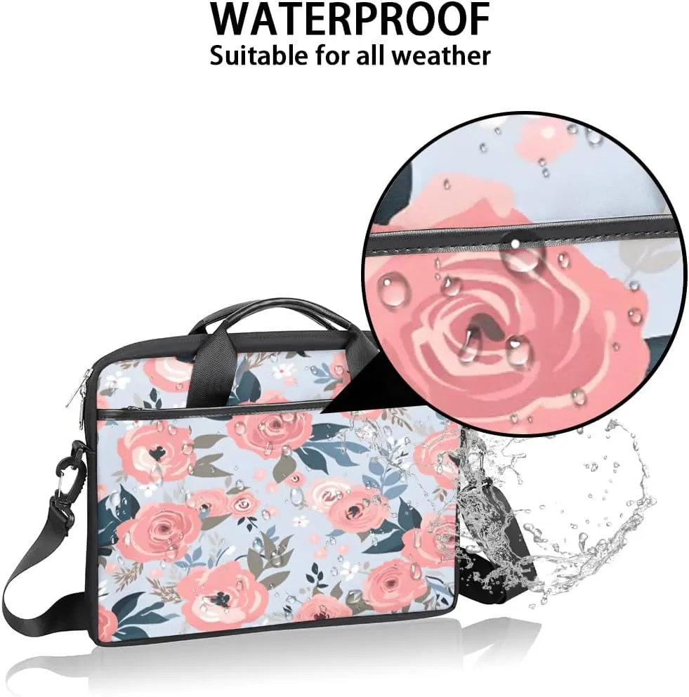 Laptop Shoulder Bag Computer Bag 13-15 Inches Laptop Carrying Case with Shoulder Strap for Women Men