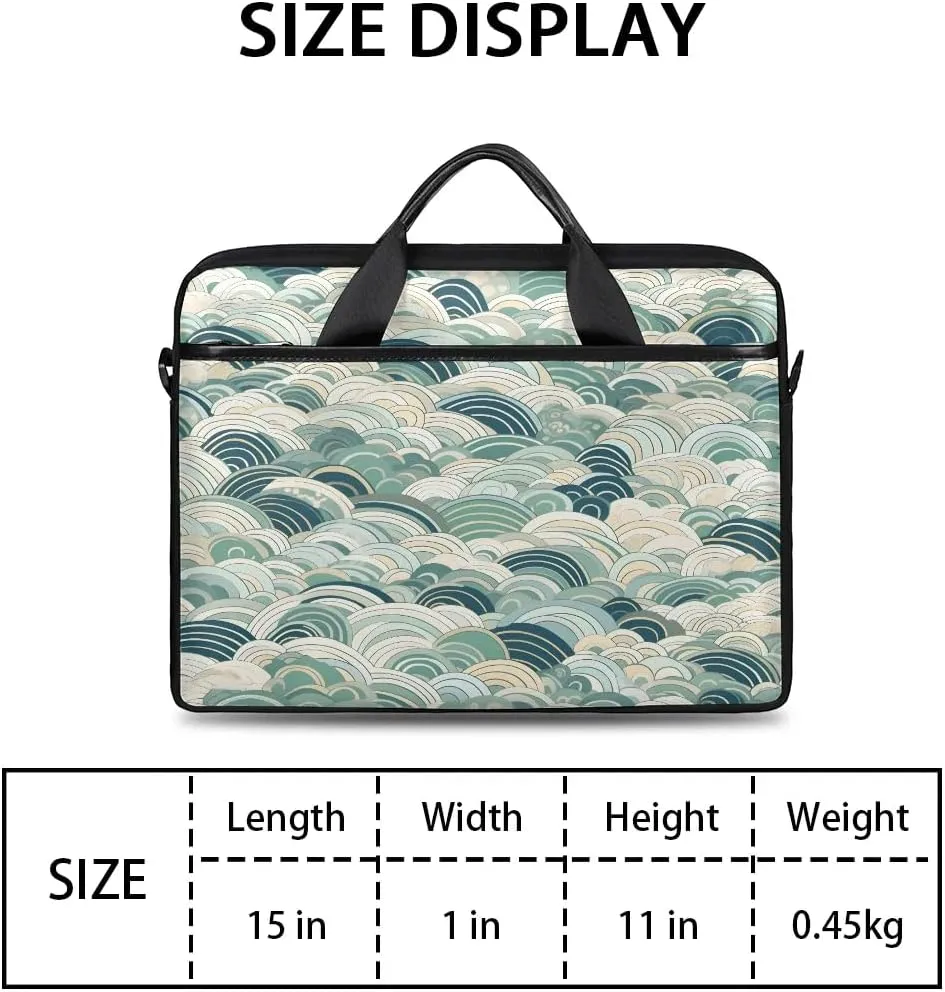 Laptop Shoulder Bag Computer Bag 13-15 Inches Laptop Carrying Case with Shoulder Strap for Women Men