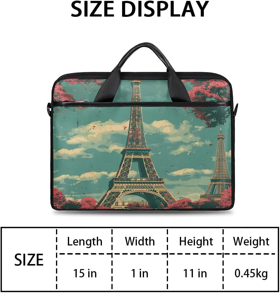 Laptop Shoulder Bag for 13-15 Inch Waterproof Laptop Sleeve Case Bag Slim Computer Carry Case Computer Cases for Laptops