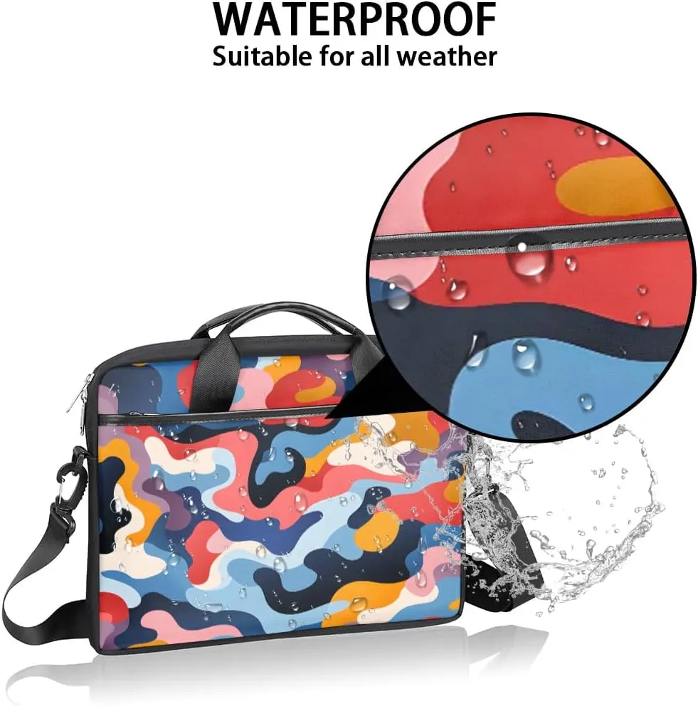 Laptop Shoulder Bag for 13-15 Inch Waterproof Laptop Sleeve Case Bag Slim Computer Carry Case Computer Cases for Laptops