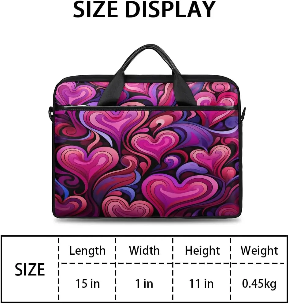Laptop Shoulder Bag for 13-15 Inch Waterproof Laptop Sleeve Case Bag Slim Computer Carry Case Computer Cases for Laptops
