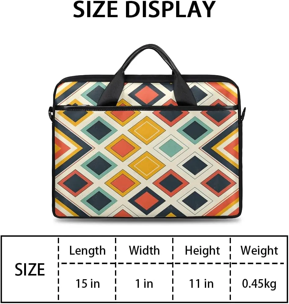 Laptop Shoulder Bag for 13-15 Inch Waterproof Laptop Sleeve Case Bag Slim Computer Carry Case Computer Cases for Laptops