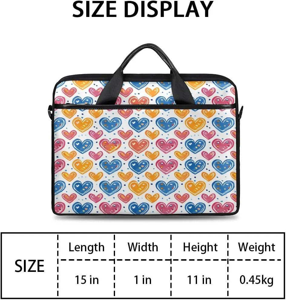 Laptop Shoulder Bag for 13-15 Inch Waterproof Laptop Sleeve Case Bag Slim Computer Carry Case Computer Cases for Laptops