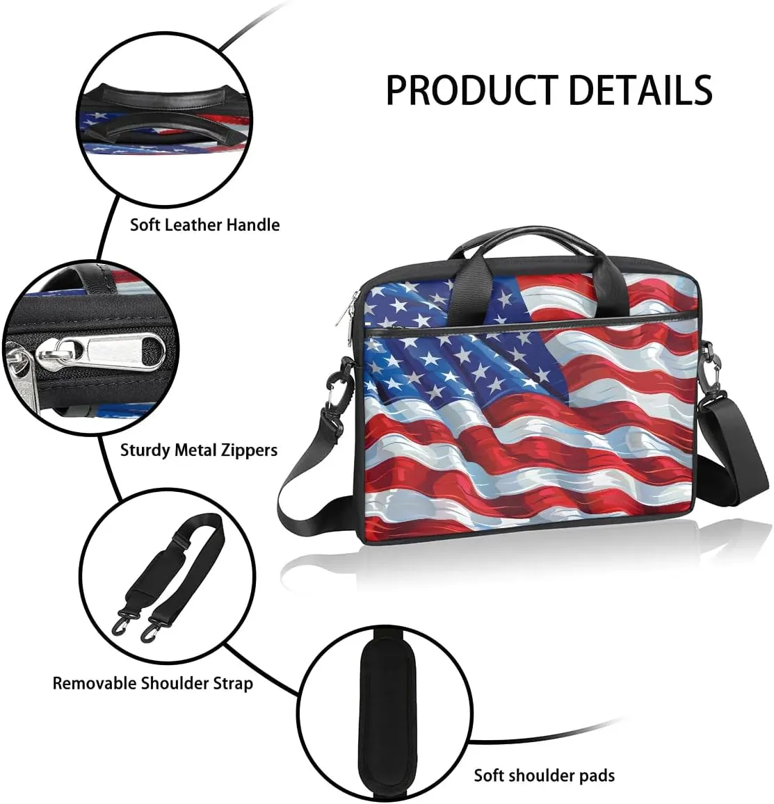 Laptop Shoulder Bag for 13-15 Inch Waterproof Laptop Sleeve Case Bag Slim Computer Carry Case Computer Cases for Laptops
