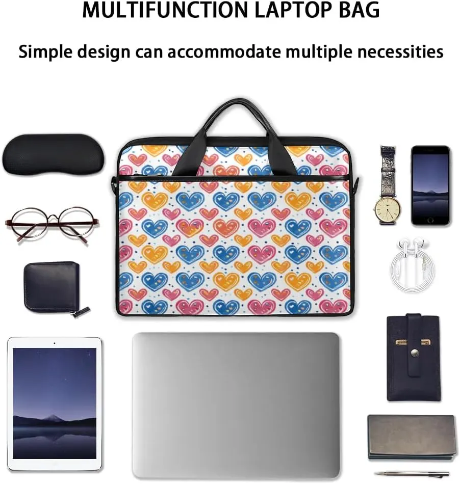 Laptop Shoulder Bag for 13-15 Inch Waterproof Laptop Sleeve Case Bag Slim Computer Carry Case Computer Cases for Laptops