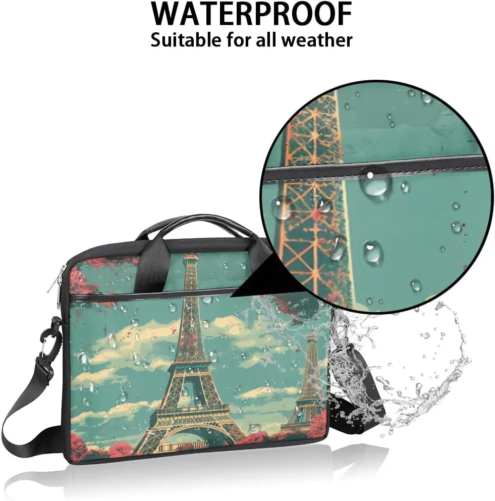 Laptop Shoulder Bag for 13-15 Inch Waterproof Laptop Sleeve Case Bag Slim Computer Carry Case Computer Cases for Laptops