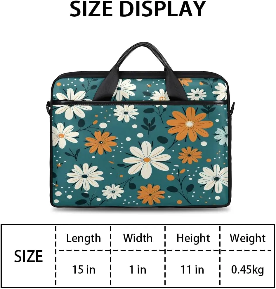 Laptop Shoulder Bag for 13-15 Inch Waterproof Laptop Sleeve Case Bag Slim Computer Carry Case Computer Cases for Laptops