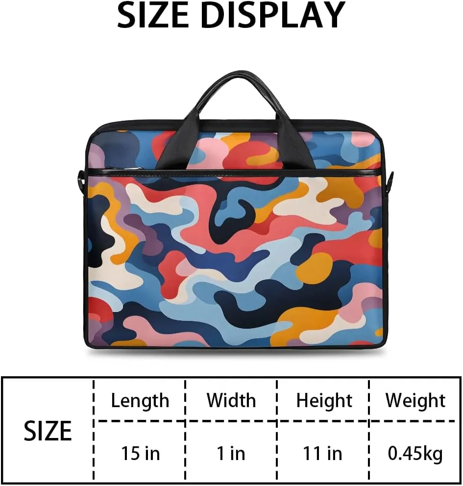 Laptop Shoulder Bag for 13-15 Inch Waterproof Laptop Sleeve Case Bag Slim Computer Carry Case Computer Cases for Laptops