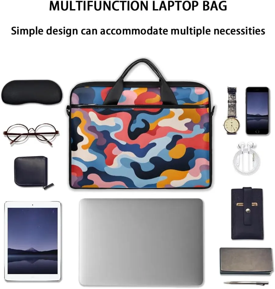 Laptop Shoulder Bag for 13-15 Inch Waterproof Laptop Sleeve Case Bag Slim Computer Carry Case Computer Cases for Laptops