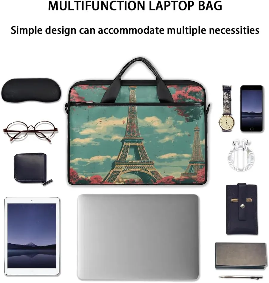 Laptop Shoulder Bag for 13-15 Inch Waterproof Laptop Sleeve Case Bag Slim Computer Carry Case Computer Cases for Laptops