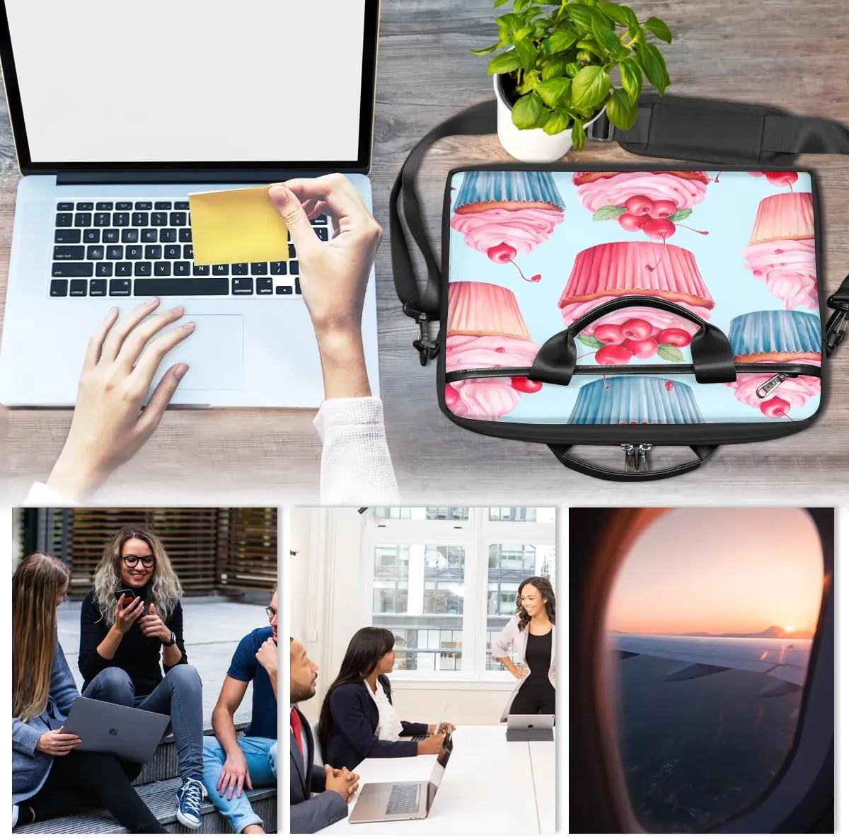Laptop Shoulder Bag for 13-15 Inch Waterproof Laptop Sleeve Case Bag Slim Computer Carry Case Computer Cases for Laptops