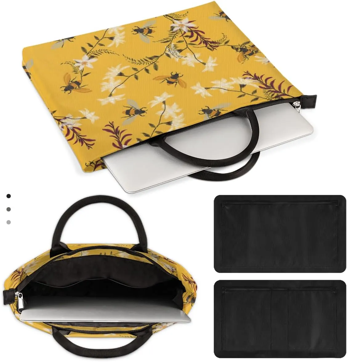 Laptop Sleeve Case for Women Men Laptop Bag Durable Travel Computer Carrying Bag with Handle Accessories Bags