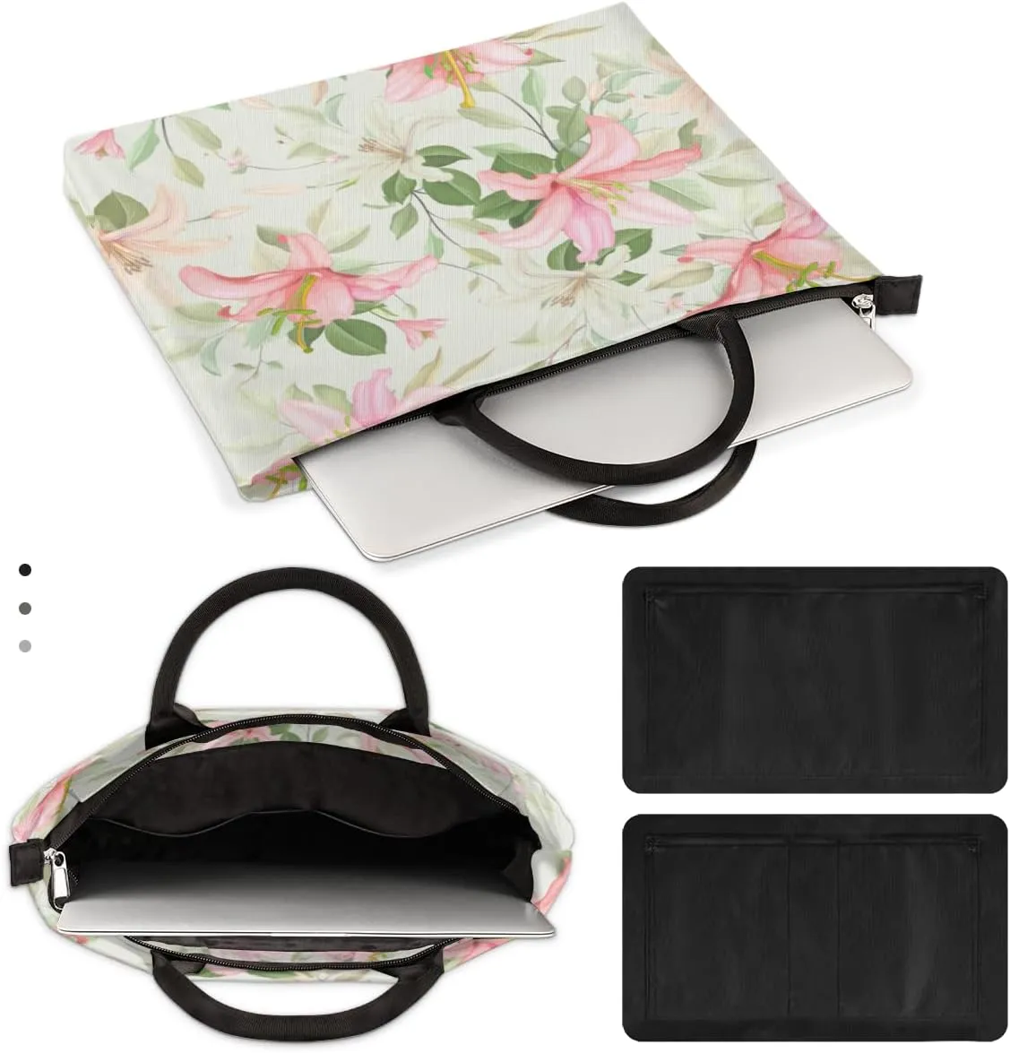 Laptop Sleeve Case for Women Men Laptop Bag Durable Travel Computer Carrying Bag with Handle Accessories Bags