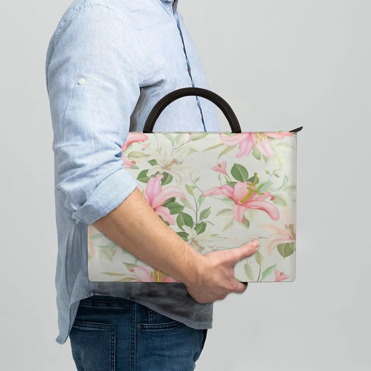 Laptop Sleeve Case for Women Men Laptop Bag Durable Travel Computer Carrying Bag with Handle Accessories Bags