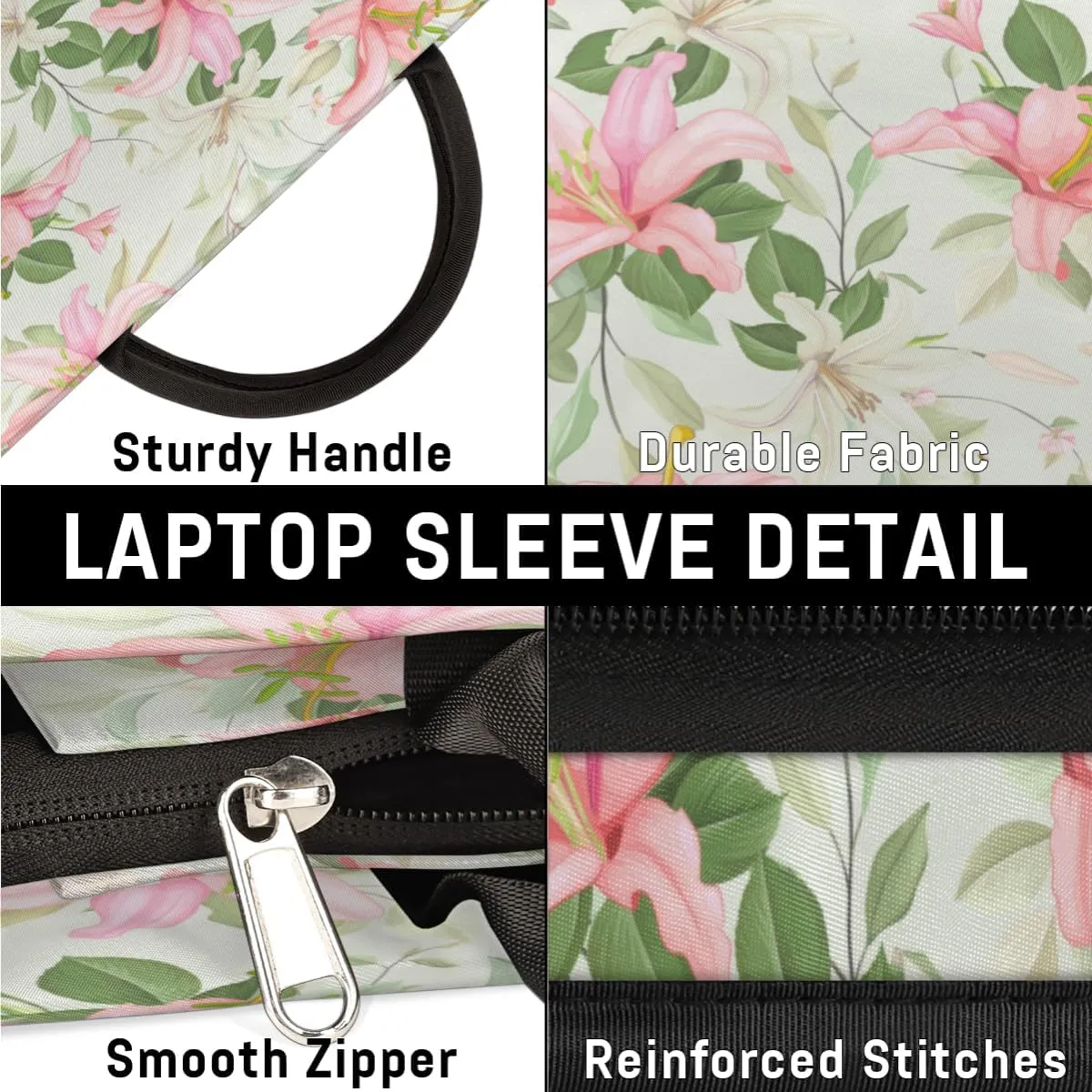 Laptop Sleeve Case for Women Men Laptop Bag Durable Travel Computer Carrying Bag with Handle Accessories Bags