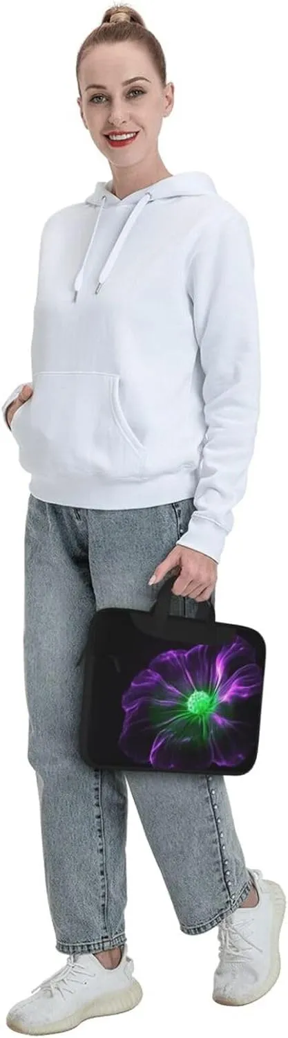 Laptop Tote Bag Men Women Violet Green Glow Shoulder Laptop Sleeve Briefcase Messenger Computer Bag