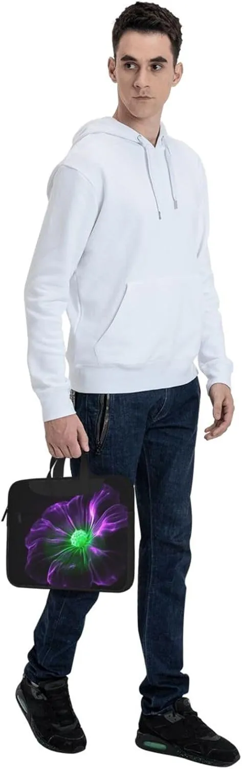 Laptop Tote Bag Men Women Violet Green Glow Shoulder Laptop Sleeve Briefcase Messenger Computer Bag