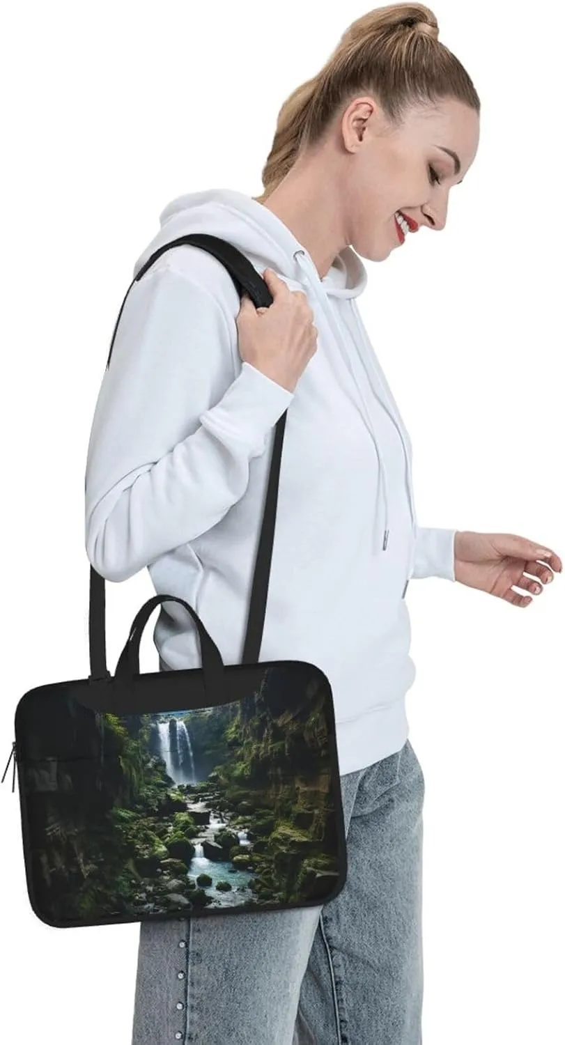 Laptop Tote Bag Men Women Waterfall cliff Shoulder Laptop Sleeve Briefcase Messenger Computer Bag
