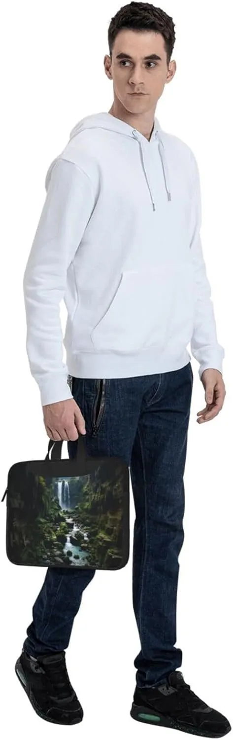 Laptop Tote Bag Men Women Waterfall cliff Shoulder Laptop Sleeve Briefcase Messenger Computer Bag