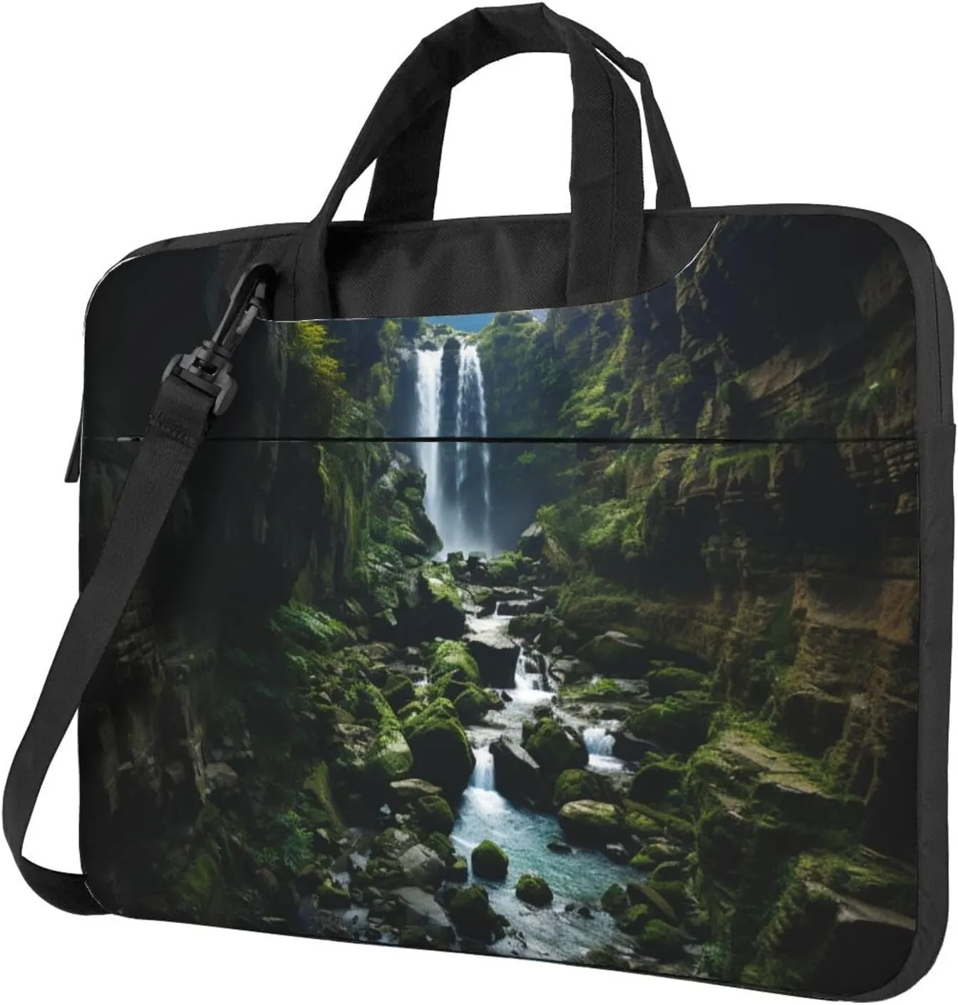 Laptop Tote Bag Men Women Waterfall cliff Shoulder Laptop Sleeve Briefcase Messenger Computer Bag