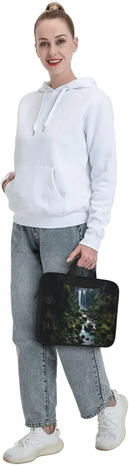 Laptop Tote Bag Men Women Waterfall cliff Shoulder Laptop Sleeve Briefcase Messenger Computer Bag