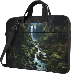 Laptop Tote Bag Men Women Waterfall cliff Shoulder Laptop Sleeve Briefcase Messenger Computer Bag