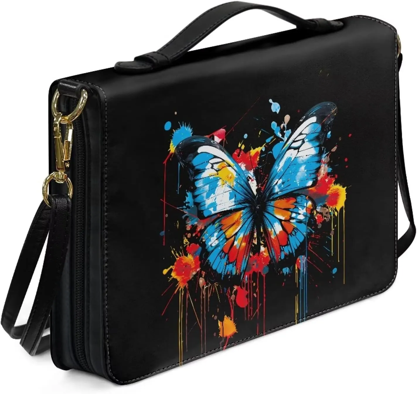 Large Bible Cover Case with Handles & Shoulder Strap Bible Case Stylish Bible Bag