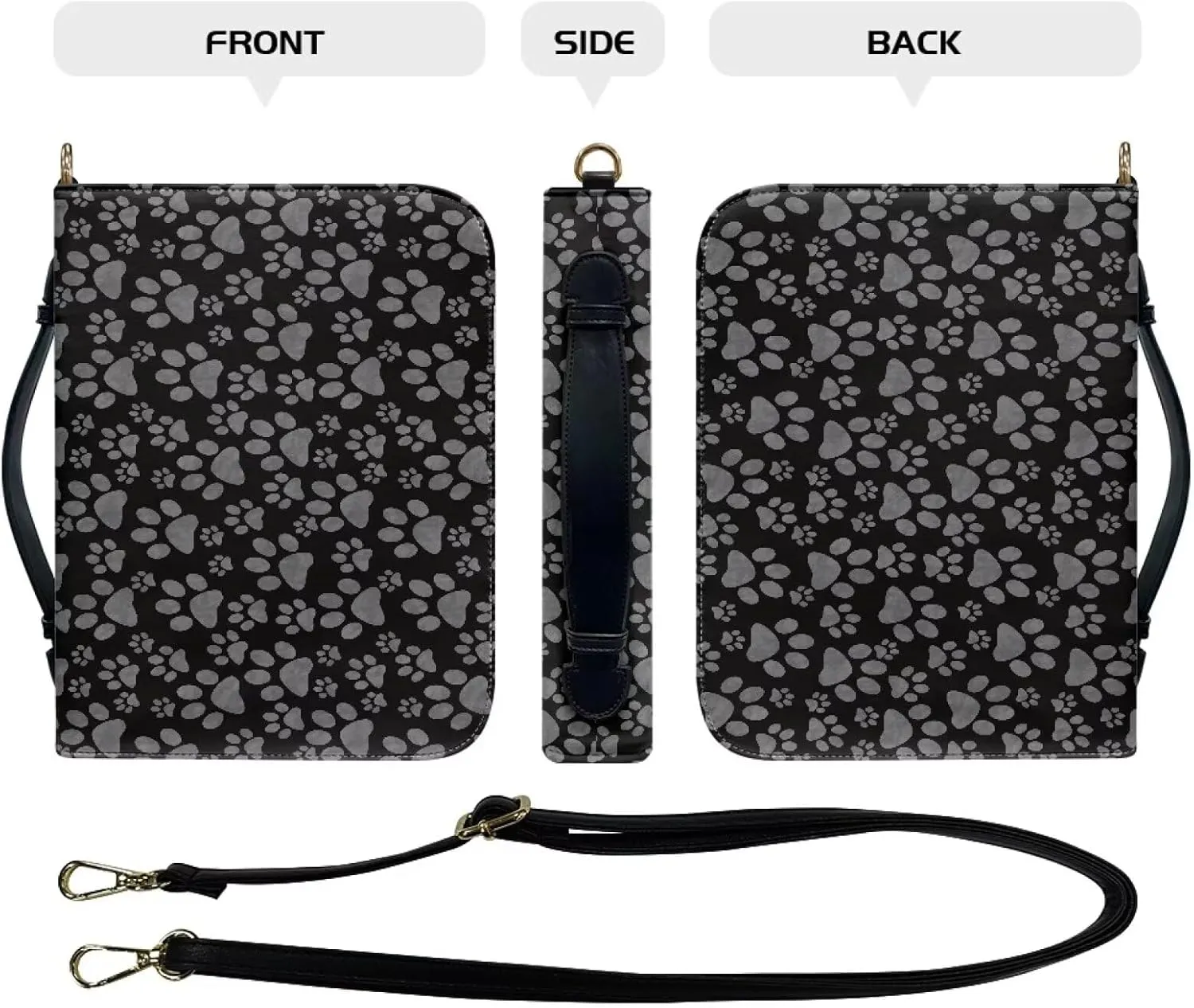 Large Bible Cover Case with Handles & Shoulder Strap Bible Case Stylish Bible Bag