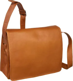 Large Handbag with Organizer, Saddle, One Size