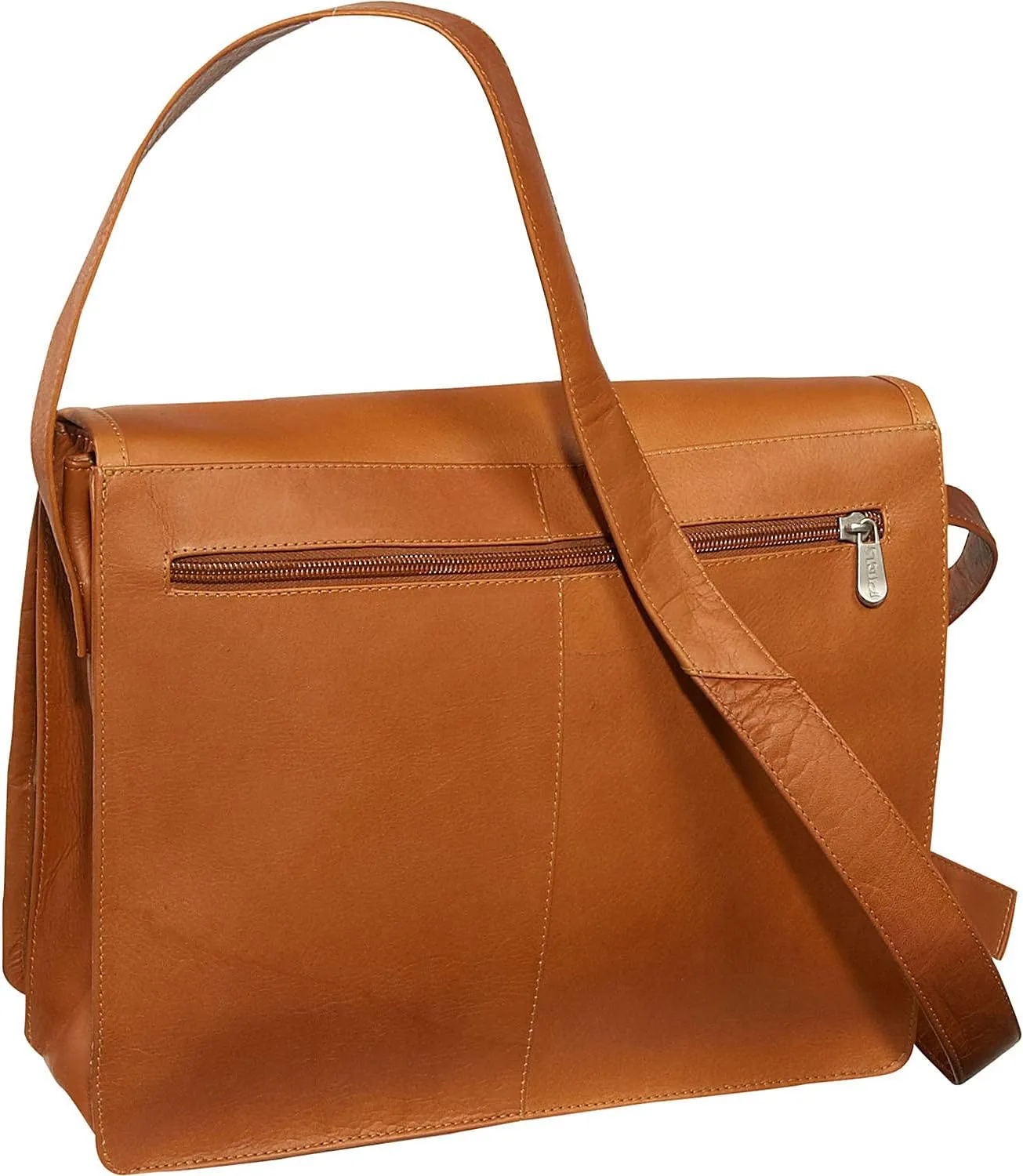 Large Handbag with Organizer, Saddle, One Size