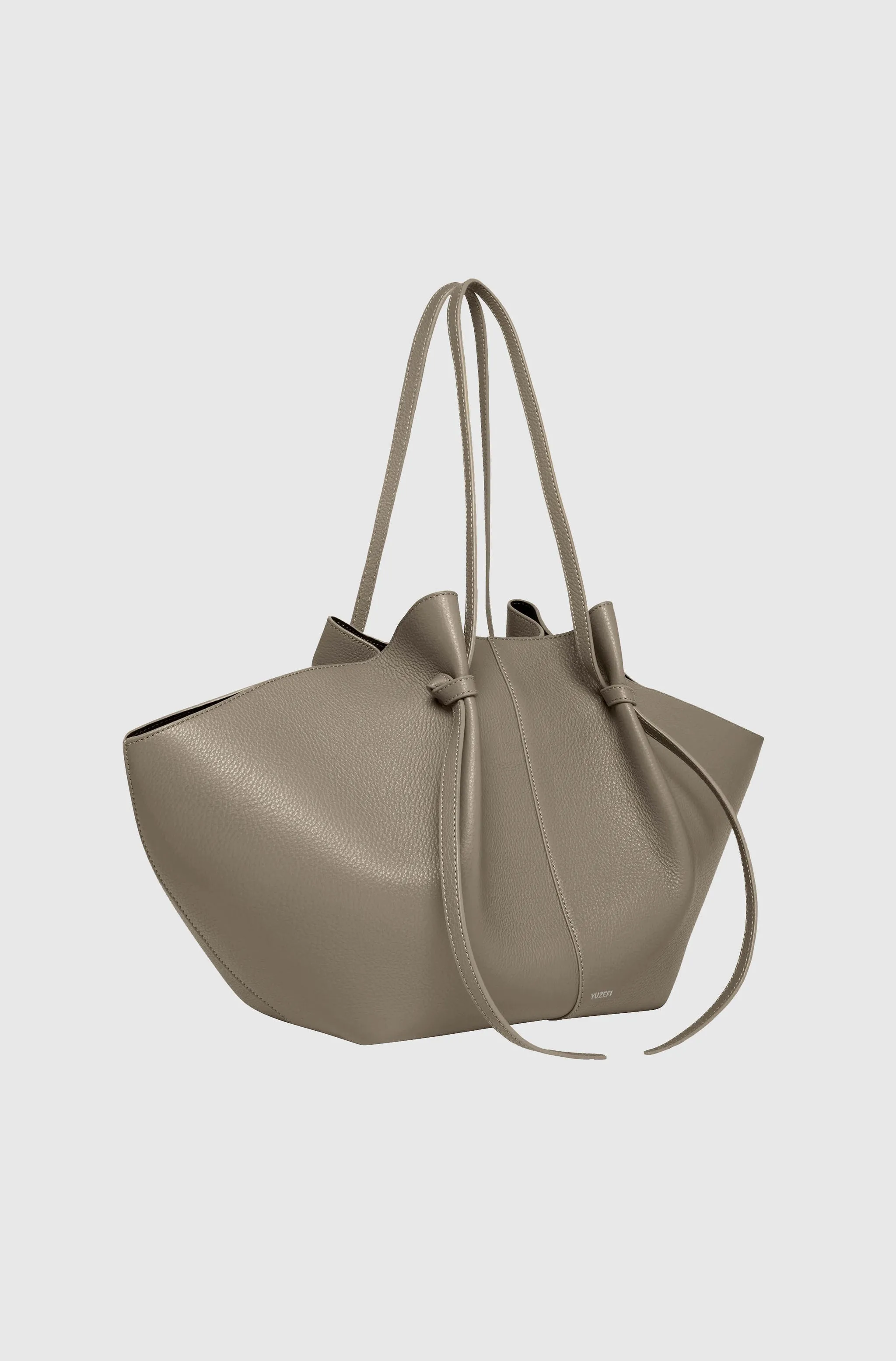 Large Mochi Pebbled Grained Leather Handbag