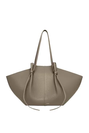 Large Mochi Pebbled Grained Leather Handbag