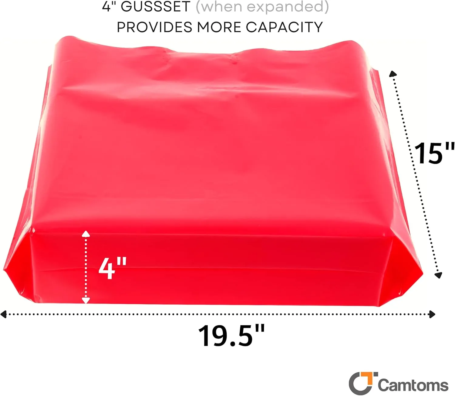 Large Plastic Shopping Bags with Handles | Boutique Bags for Small Business & Merchandise (Pink)