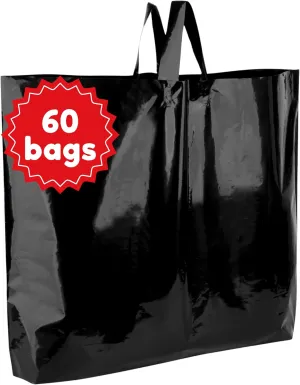 Large Plastic Shopping Bags with Handles | Boutique Bags for Small Business, Retail & Merchandise