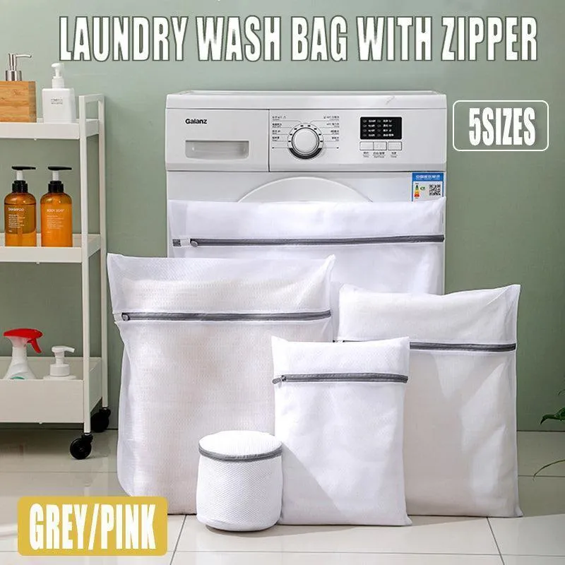 Laundry Bags With Zippers 5PCS 2Colours