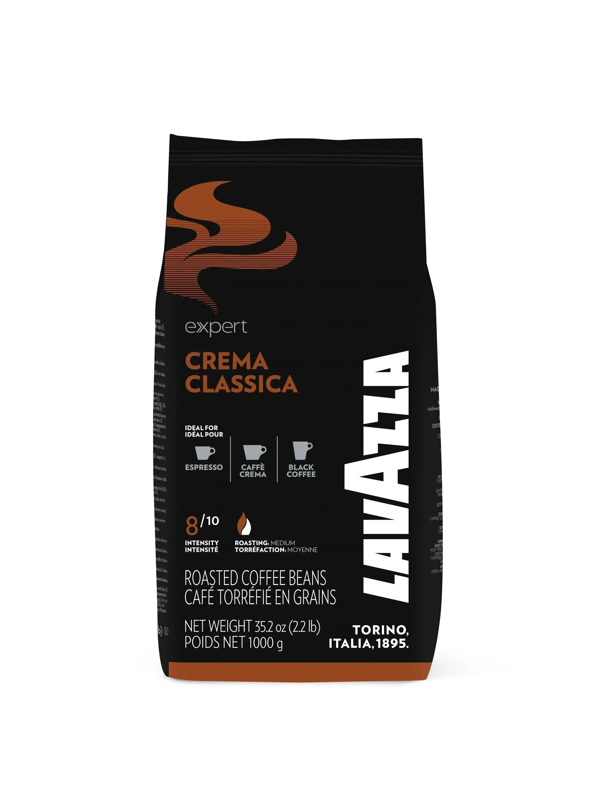 Lavazza Crema Classica 6Kg Coffee Beans (6 Packs of 1Kg)