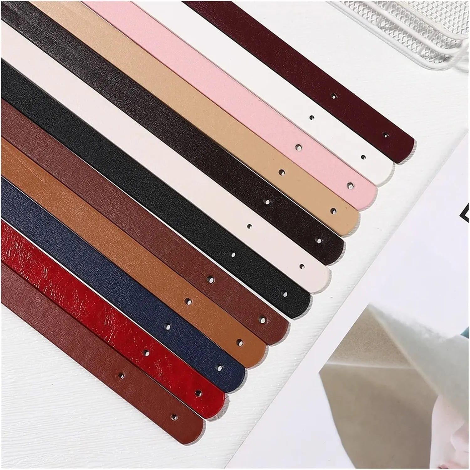 Leather Bag Handle 2Pcs Detachable PU Leather Bag Belt Handbag Band Handle Shoulder Bag Strap Gift Box Handle Band DIY Bag Accessories