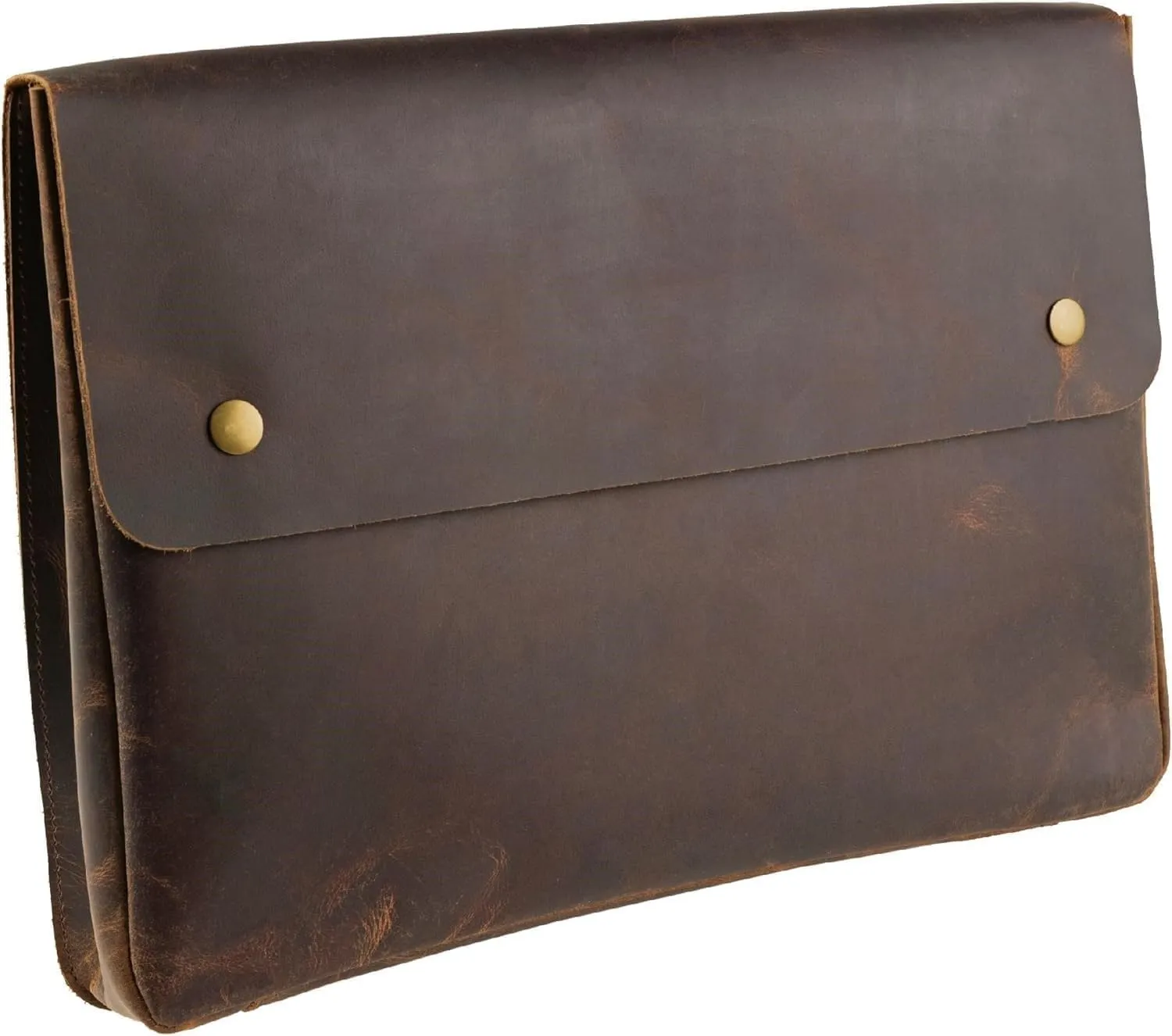 Leather File Folder Organizer Document Holder, File Case, A5 Binder, Envelope Portfolio, Leather Portfolio ,Spacious Leather Folio Laptop Sleeve Case for 13"14" 15" Laptops,Macbook & Tablets