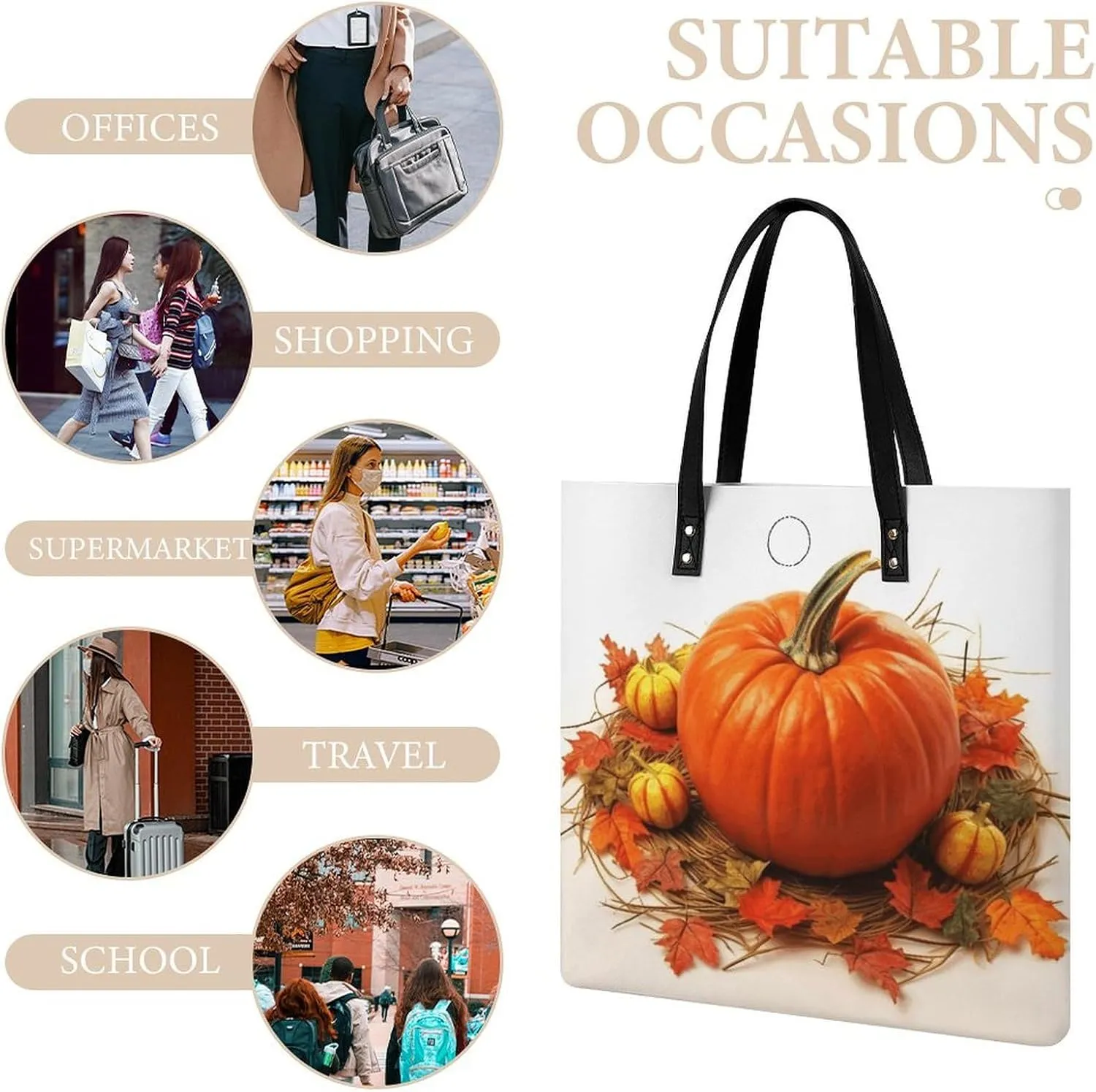 Leather Handbag for Women Tote Bag with Magnetic Buckle Cute Cockatiel Crossbody Bag Shoulder Bag