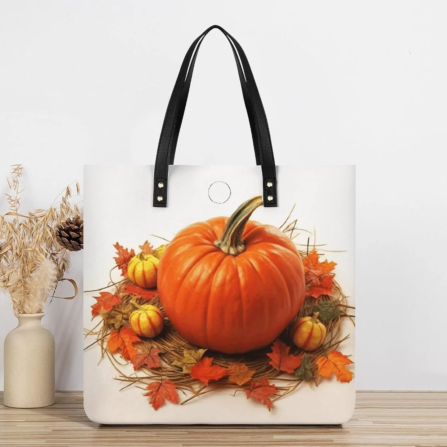 Leather Handbag for Women Tote Bag with Magnetic Buckle Cute Cockatiel Crossbody Bag Shoulder Bag