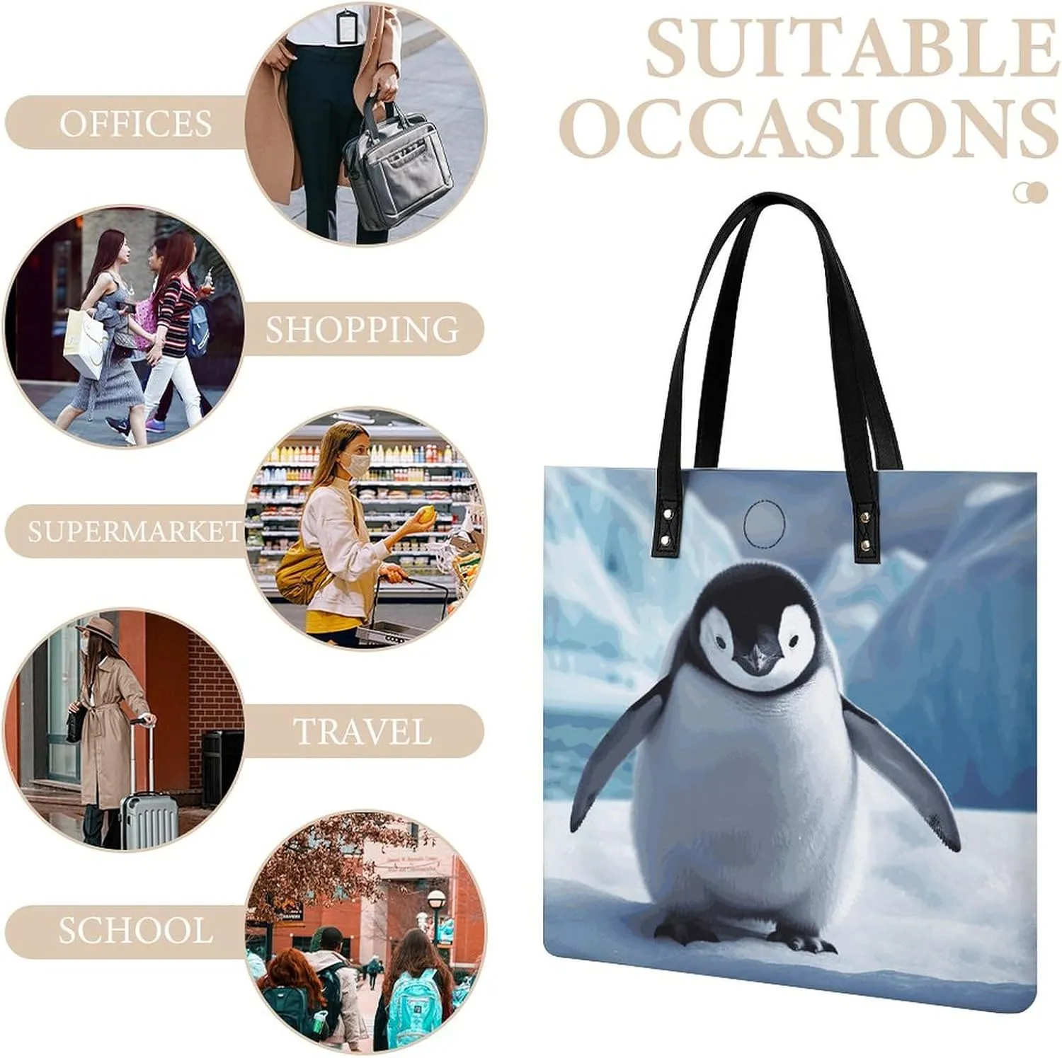 Leather Handbag for Women Tote Bag with Magnetic Buckle Egyptian Pyramids Crossbody Bag Shoulder Bags