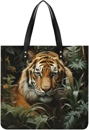 Leather Handbag for Women Tote Bag with Magnetic Buckle Egyptian Pyramids Crossbody Bag Shoulder Bags