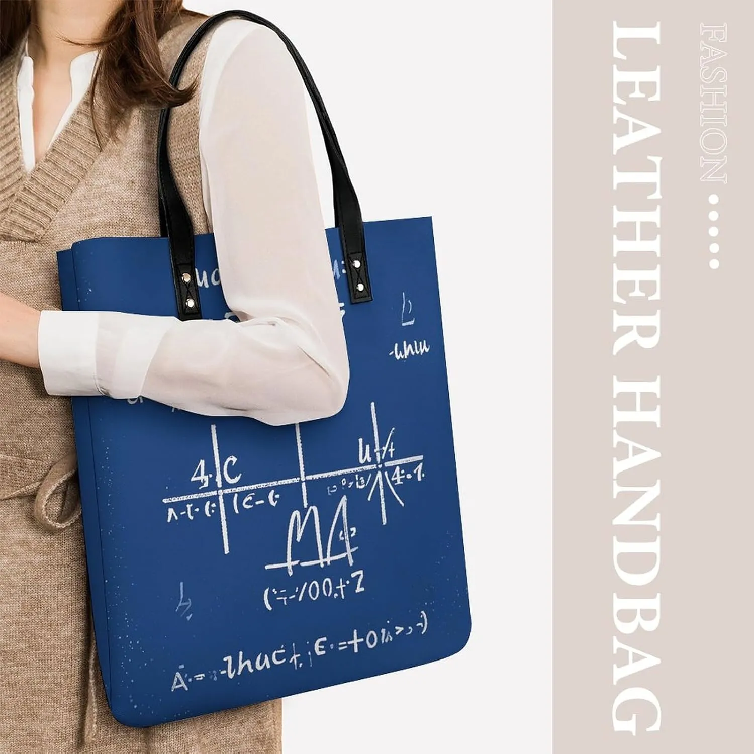 Leather Handbag for Women Tote Bag with Magnetic Buckle Egyptian Scarab Crossbody Bag Shoulder Bags